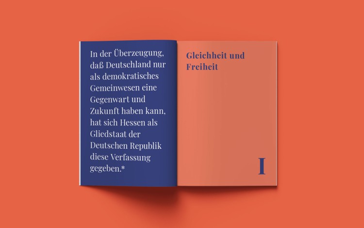 Hessische Verfassung Booklet Doppelseite