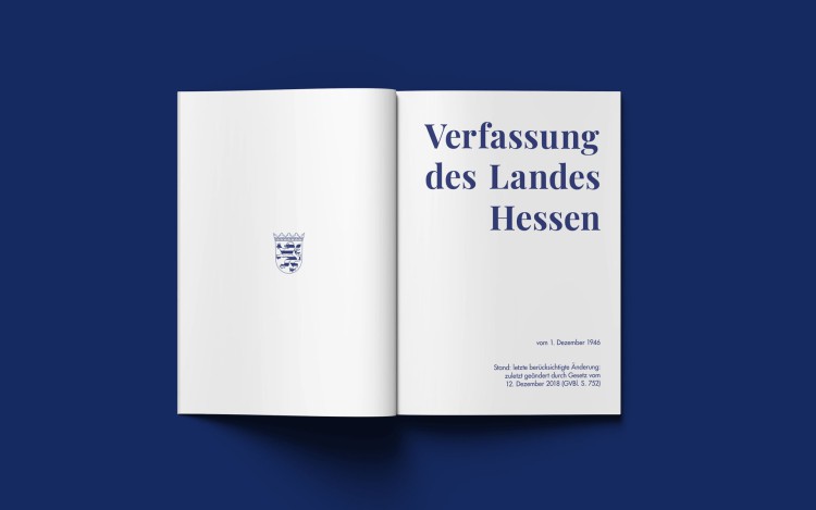 Hessische Verfassung Booklet Doppelseite