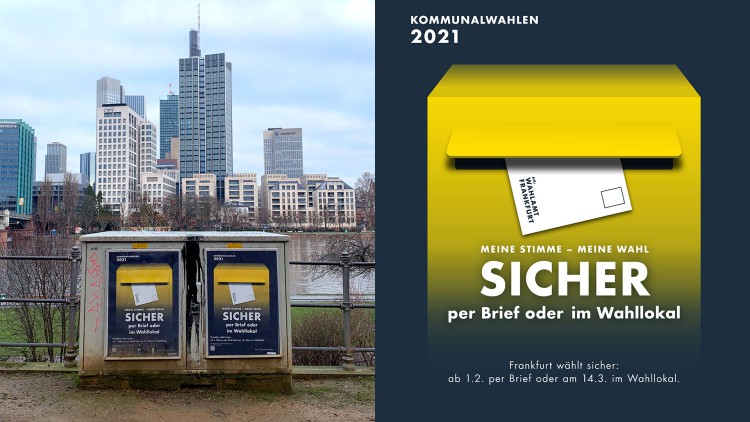 Kommunalwahlen 2021 Plakat Visual Skyline